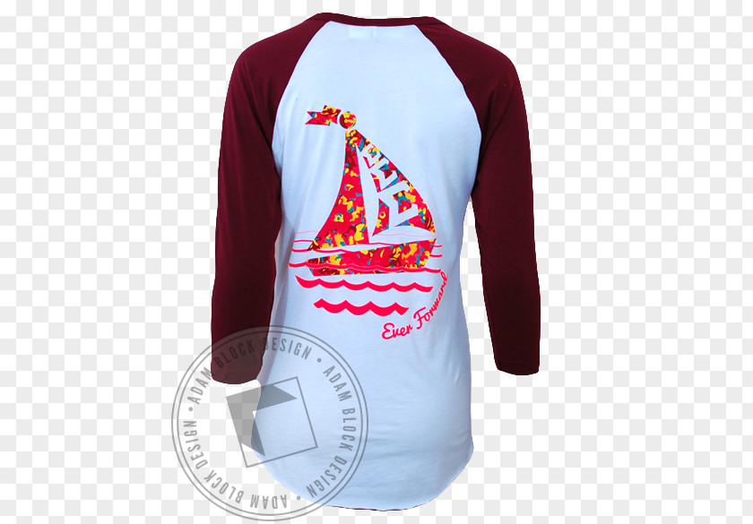 Sail Design T-shirt Baseball Sleeve Sweater PNG
