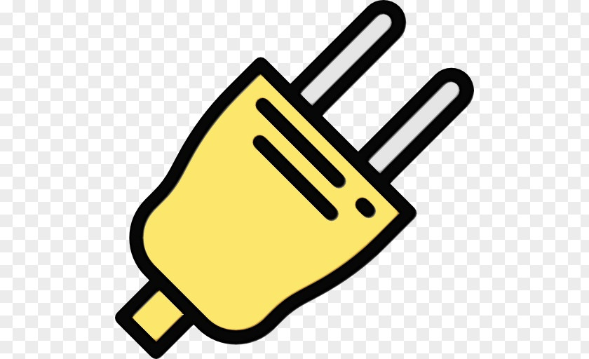 Thumb Yellow Clip Art Line Icon PNG