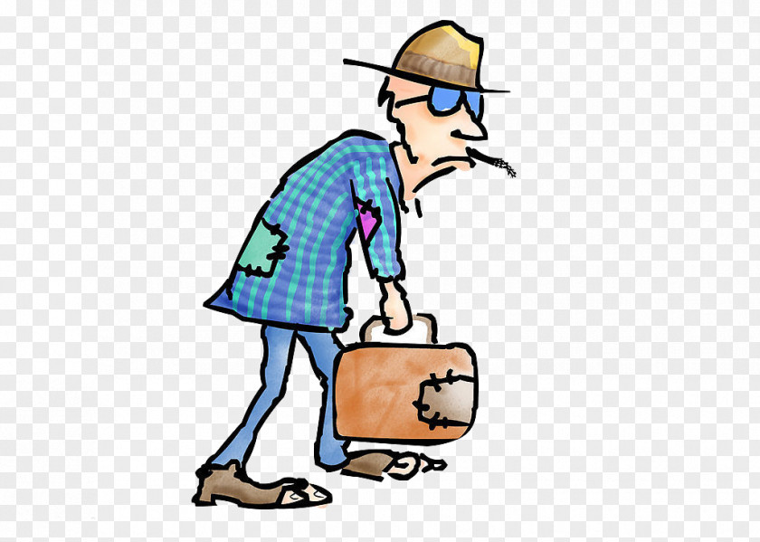 Poor Man Poverty Begging Cartoon Clip Art PNG