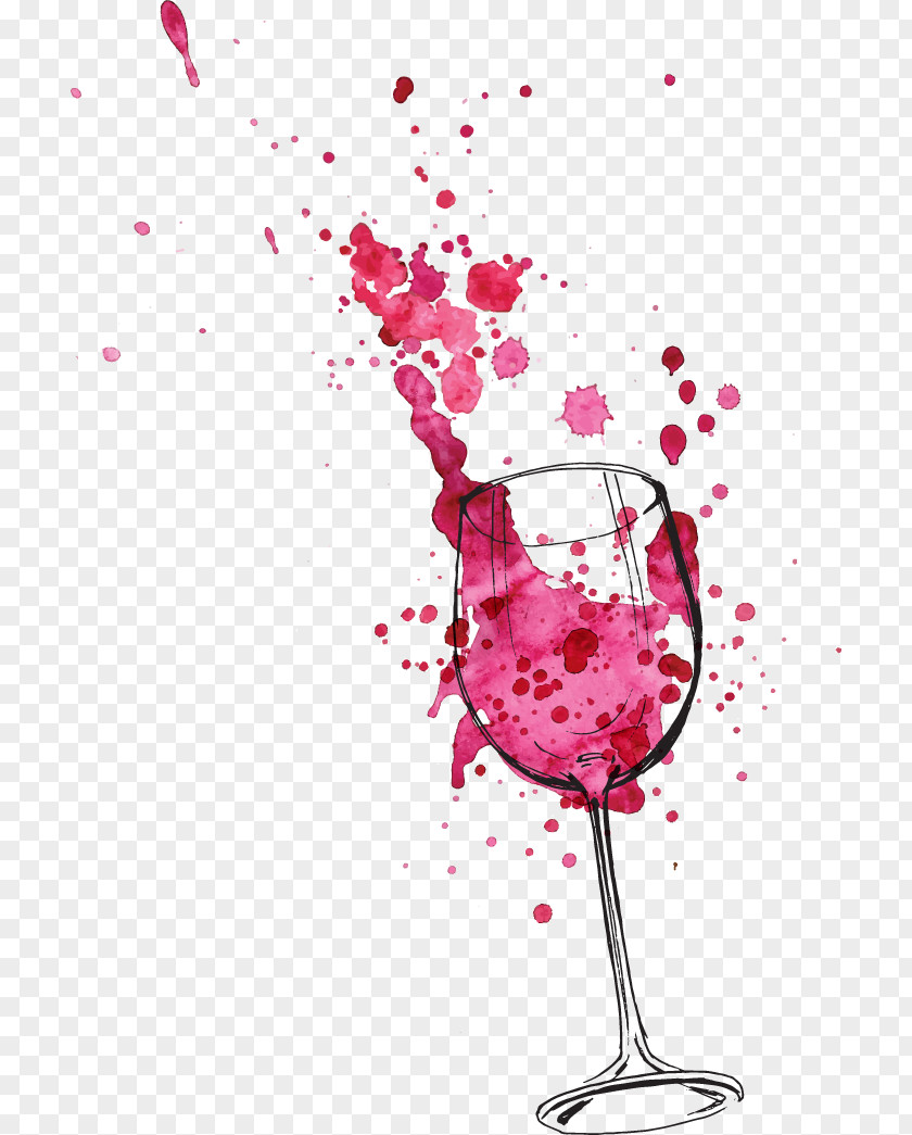 Wine Glass Red Art PNG