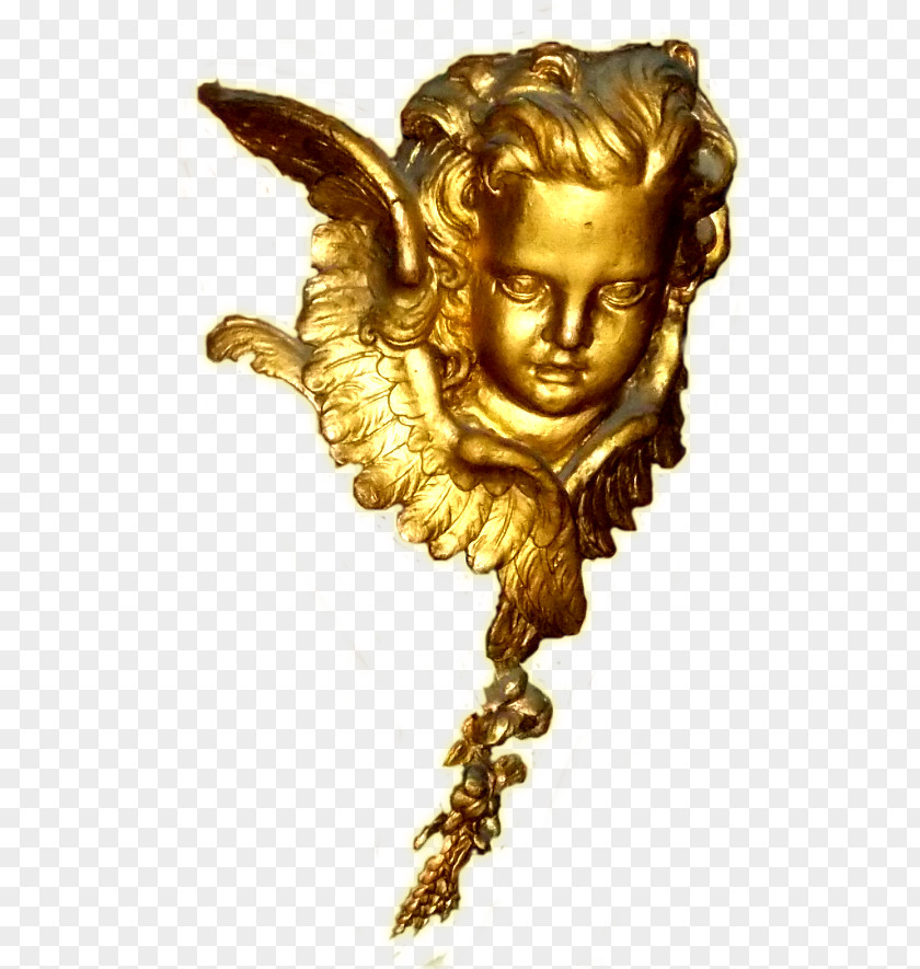 Gold 01504 Bronze Mythology Angel M PNG
