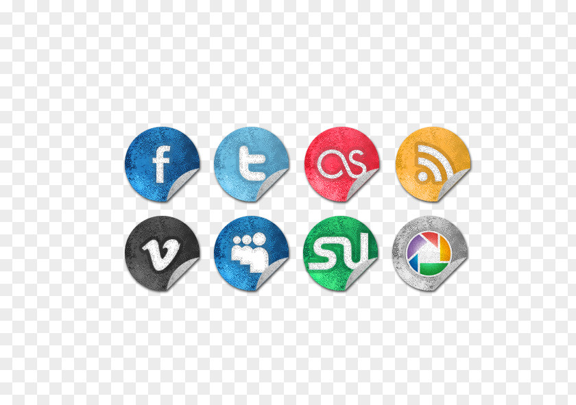 Sticky Social Media Computer Network Icon PNG