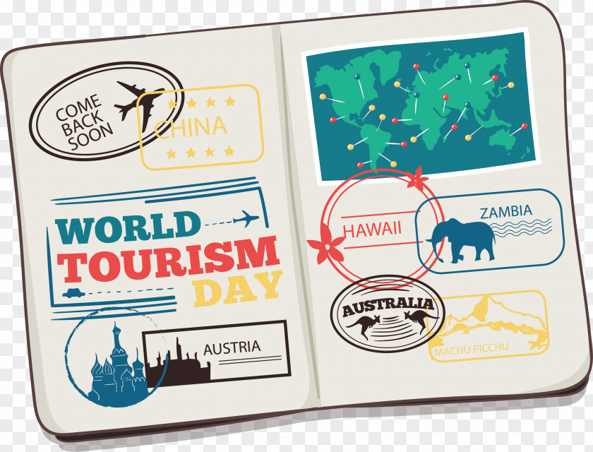 Tourist Passport International Travel Visa Euclidean Vector Icon PNG