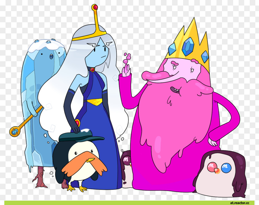 Adventure Time Finn Ice King Princess Bubblegum The Human Marceline Vampire Queen Jake Dog PNG