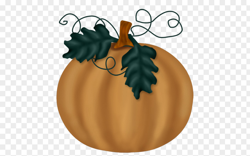 Autumn Elements Pumpkin Calabaza Christmas Ornament PNG