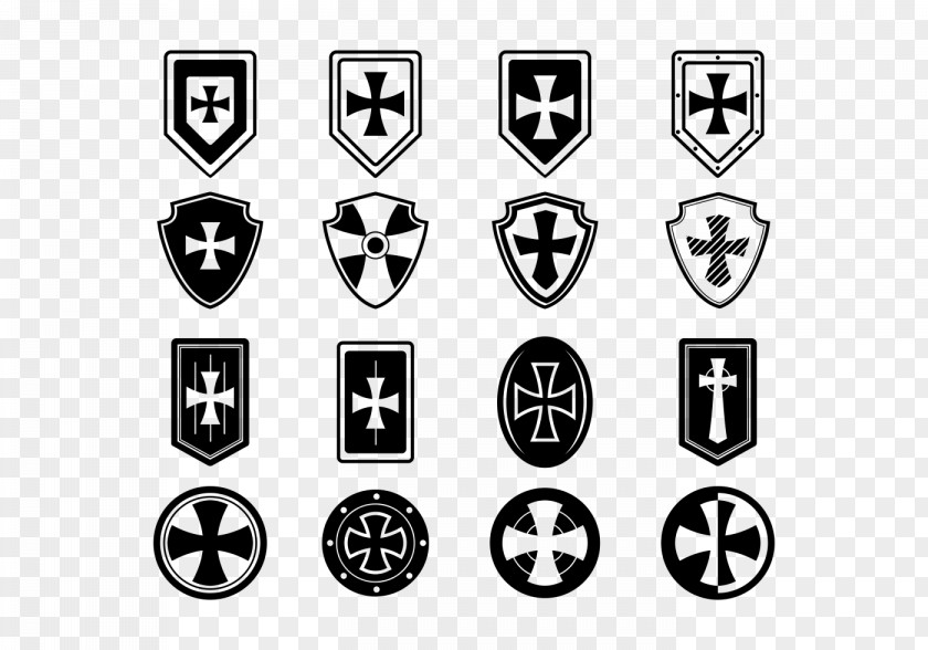 Shield Logo Knights Templar PNG