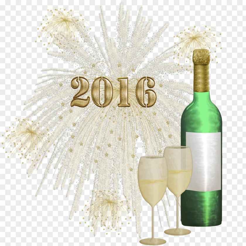 Champagne Glass Bottle PNG