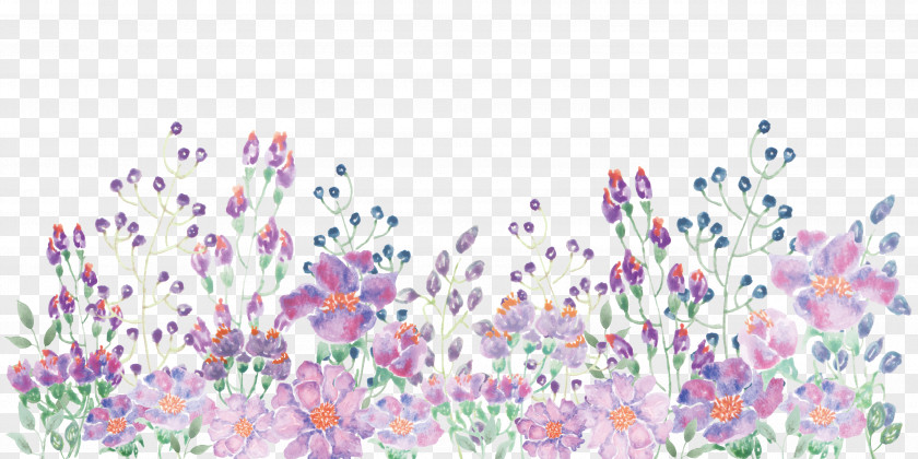 Hd Watercolor Flowers Painting Floral Design PNG