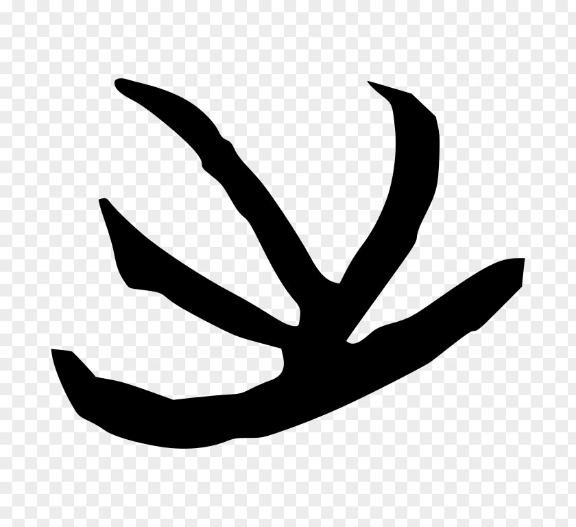 Leaf Silhouette Finger Antler Clip Art PNG