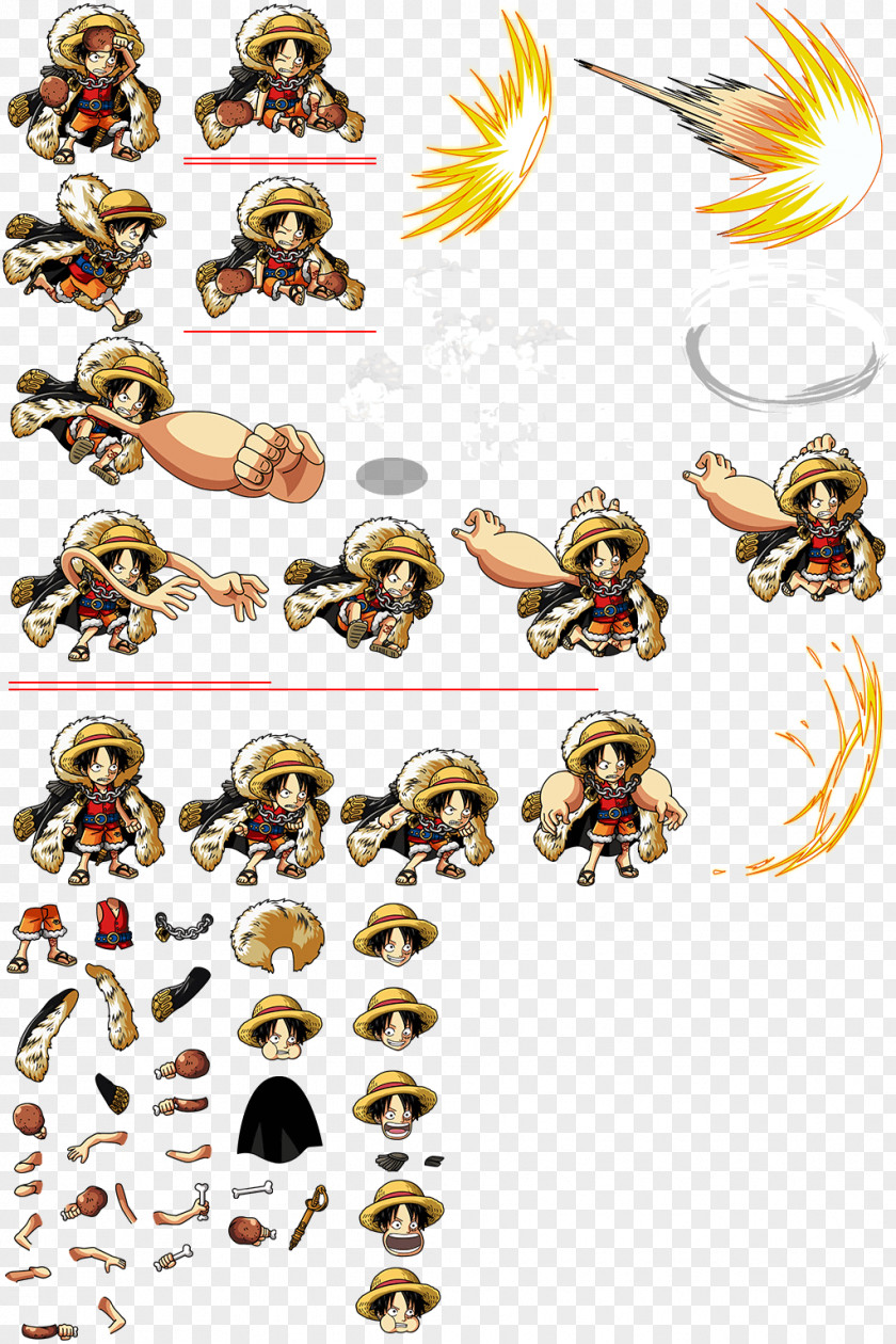 One Piece Monkey D. Luffy Treasure Cruise Shanks Sprite PNG