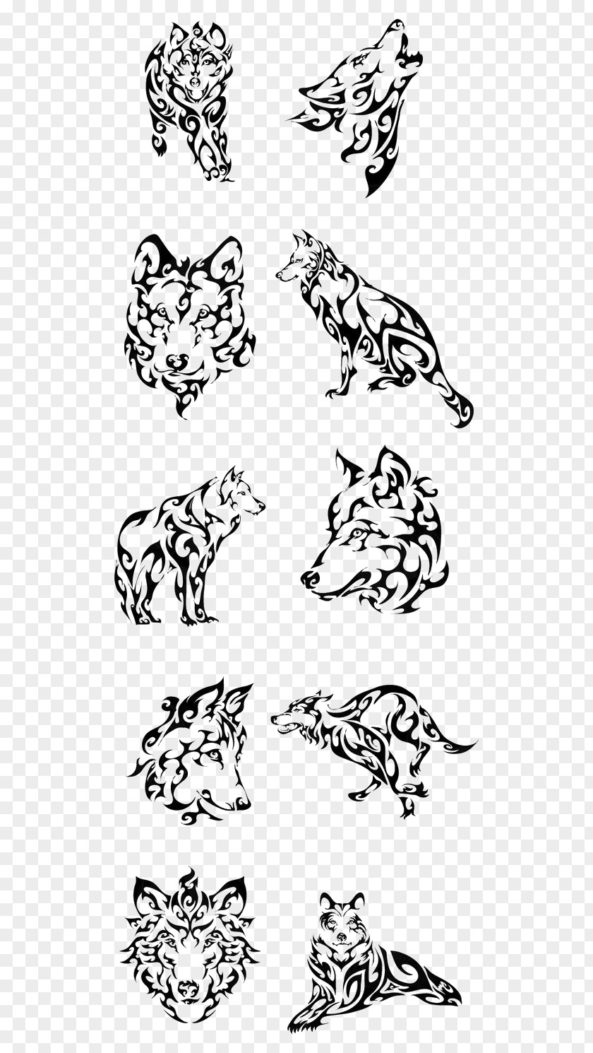 Cartoon Wolf Comanche Tattoo Tribe Symbol Native Americans In The United States PNG