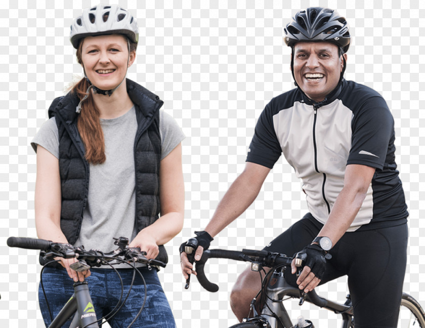 Couple Bicycle Helmets Pedals Road Saddles PNG