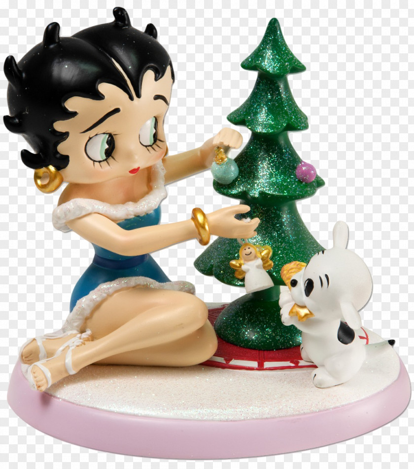 Tree Betty Boop Figurine Christmas Ornament PNG