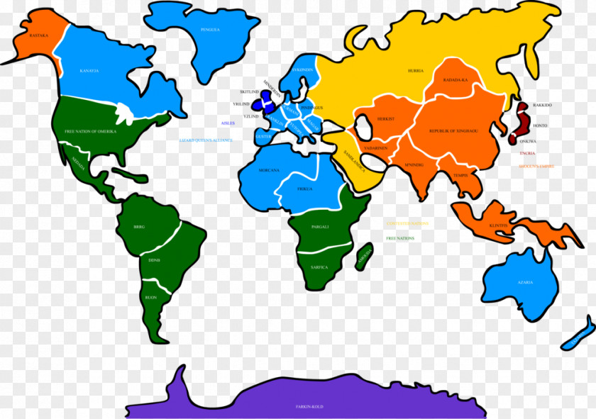 World Map Globe PNG