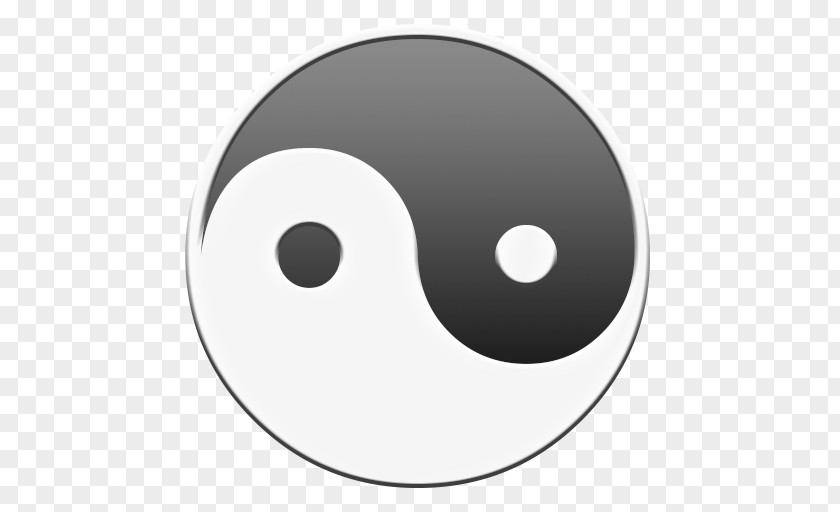 Yin And Yang Qi Traditional Chinese Medicine Symbol Black White PNG