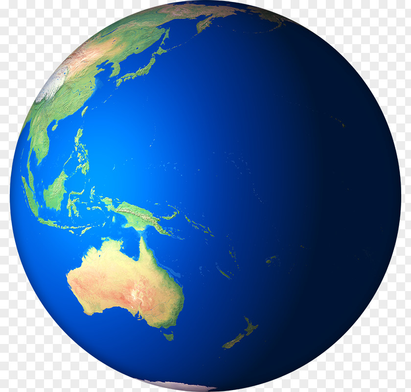 3D-Earth-Render-05 Earth Oceania PNG
