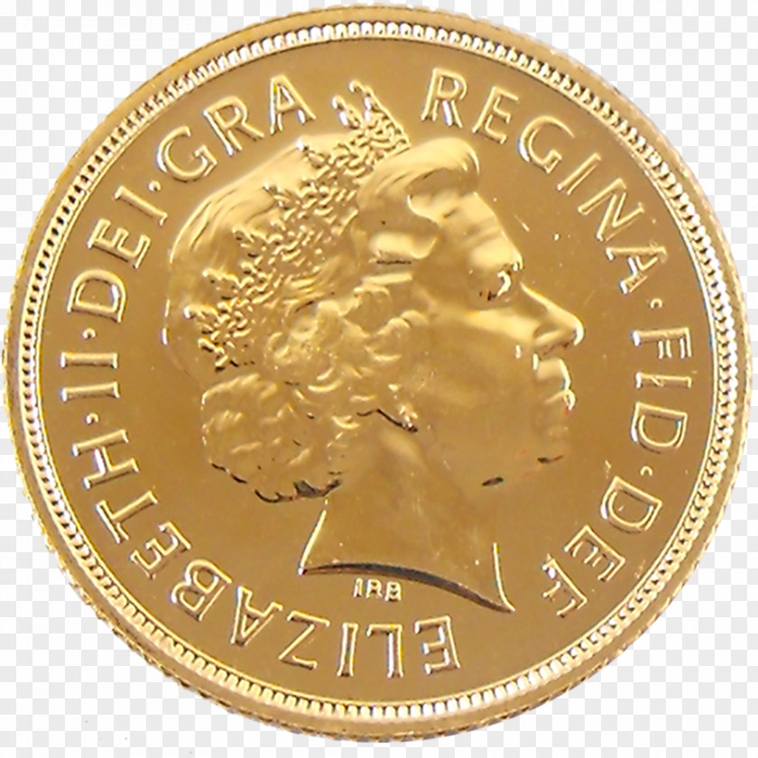 Coin Gold Sovereign Medal PNG