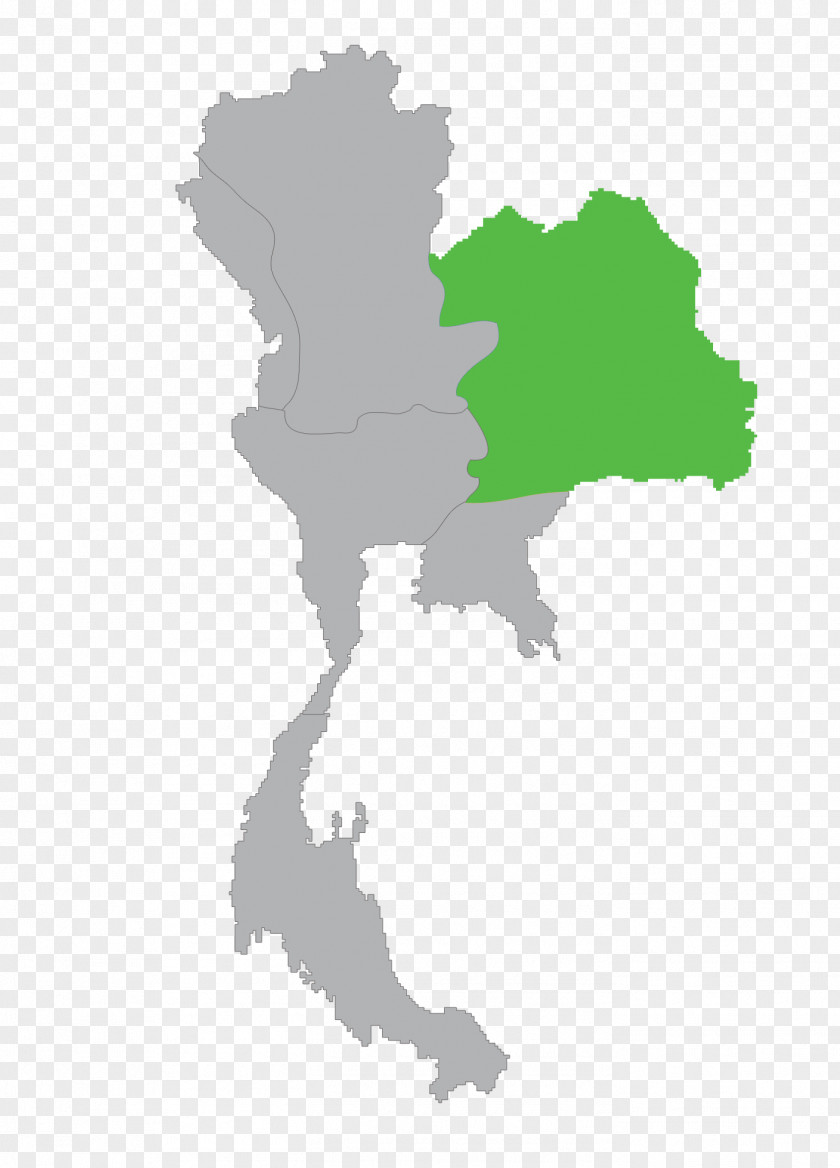 North East Thailand Vector Map PNG