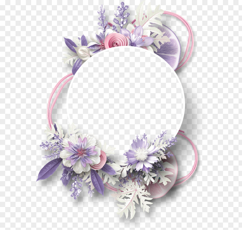 Pastel Flowers Border Wedding Invitation Picture Frames PNG