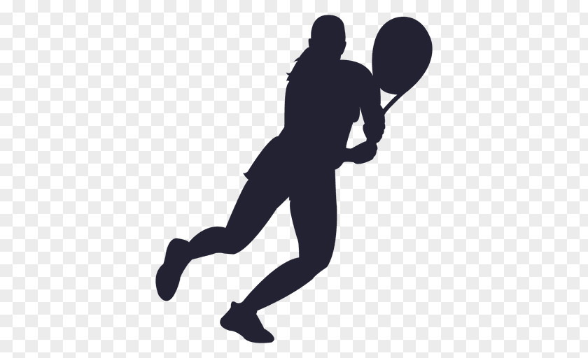 Tennis Player Silhouette Sport PNG