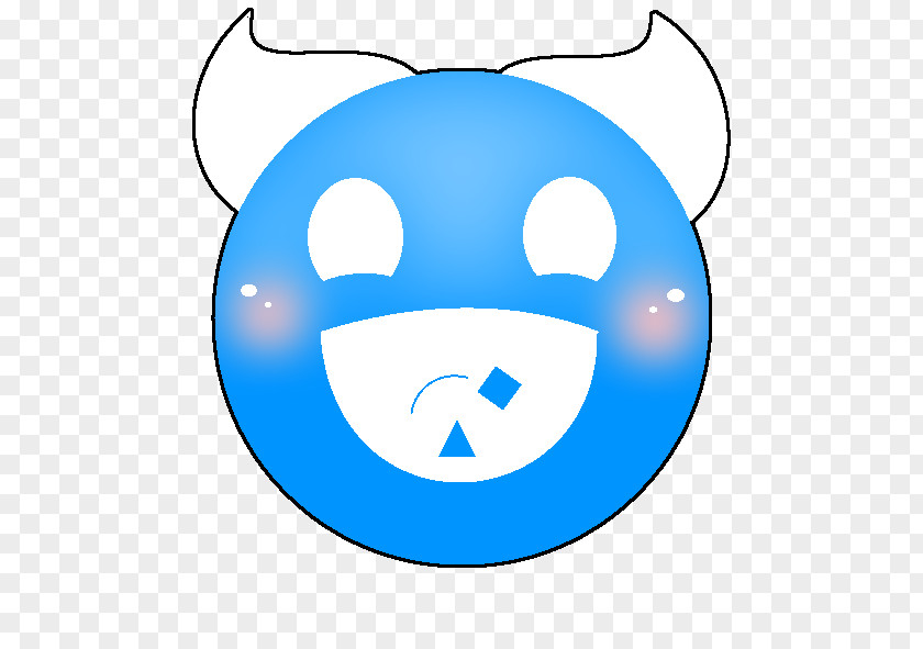 Face Geometry Dash Drawing PNG
