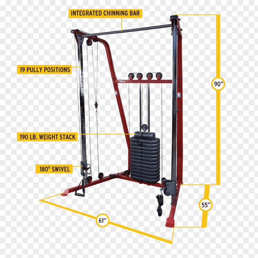 Functional Training Fitness Centre Exercise Physical Cable Machine PNG