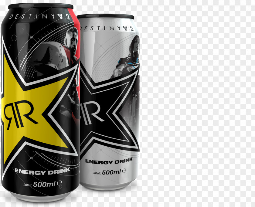 Monster Energy Drink Destiny 2 Rockstar Tin Can PNG