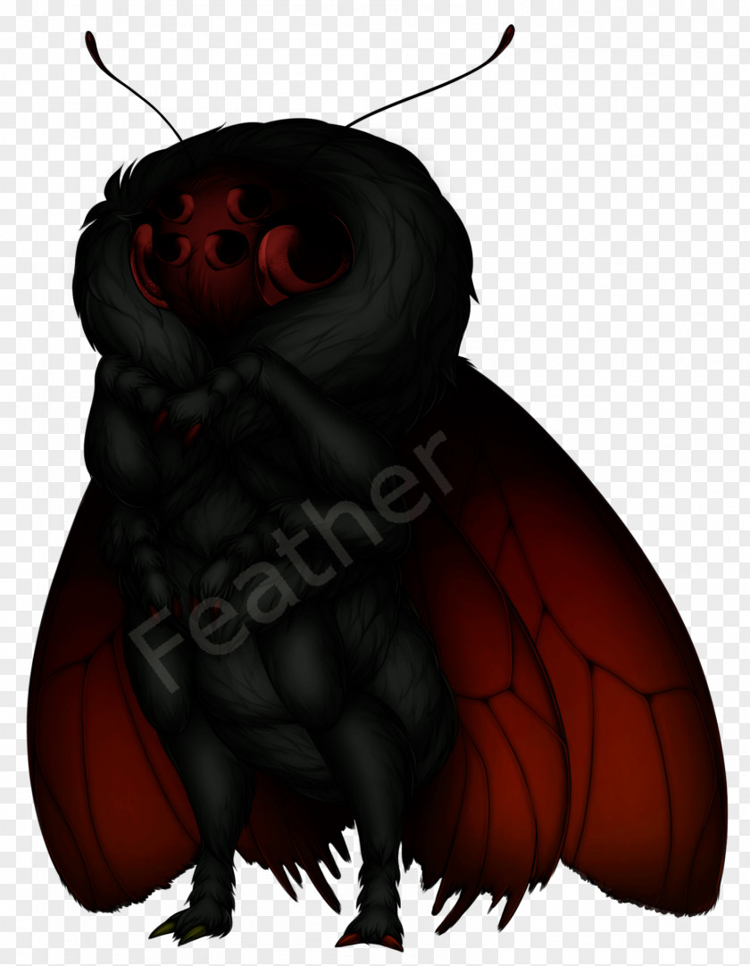 Mothman Insect Legendary Creature Pollinator Demon Invertebrate PNG