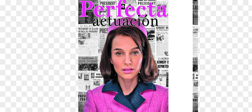 Natalie Portman Hair Coloring Magazine Pink M Font PNG