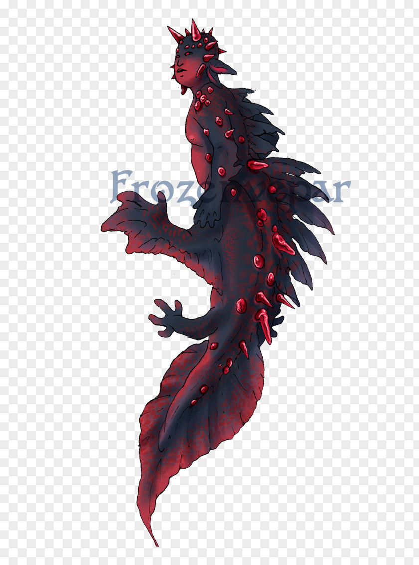 Axolotl Rooster Feather PNG