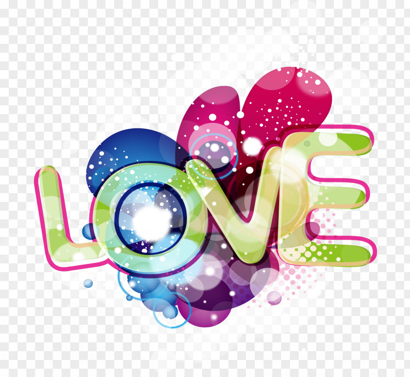 Dream Colorful Love Letter PNG