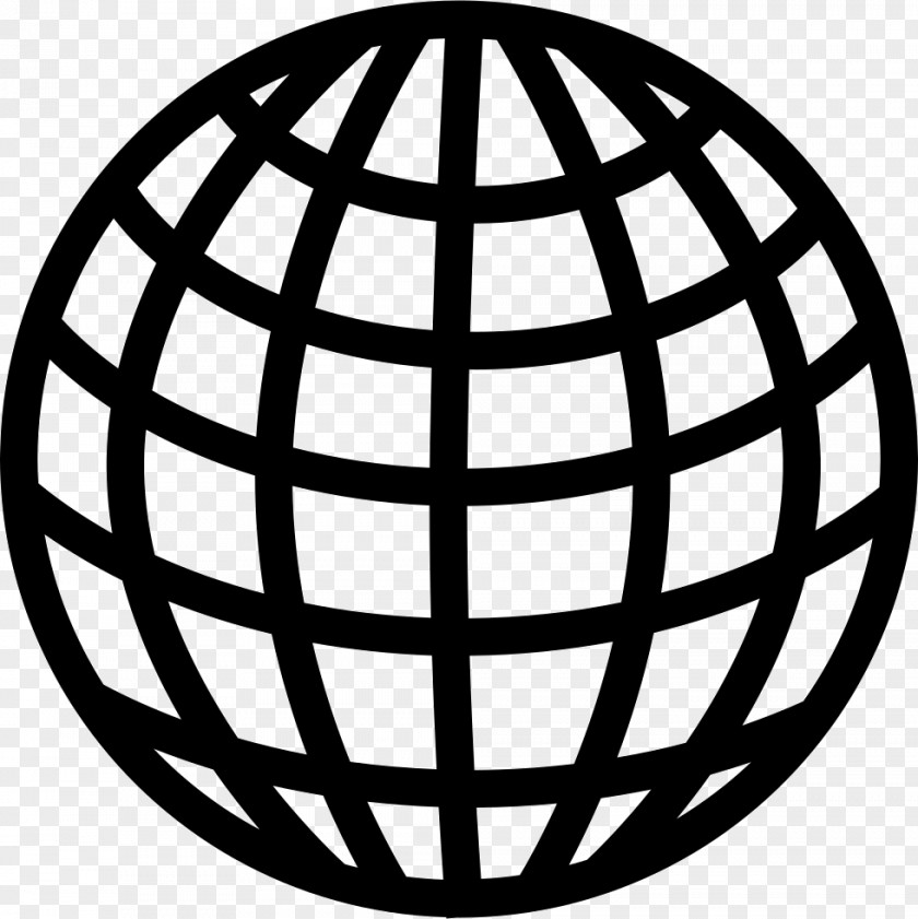 Earth Globe Grid PNG