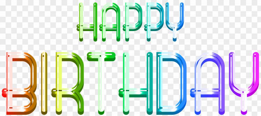 Happy Birthday Font Clip Art PNG