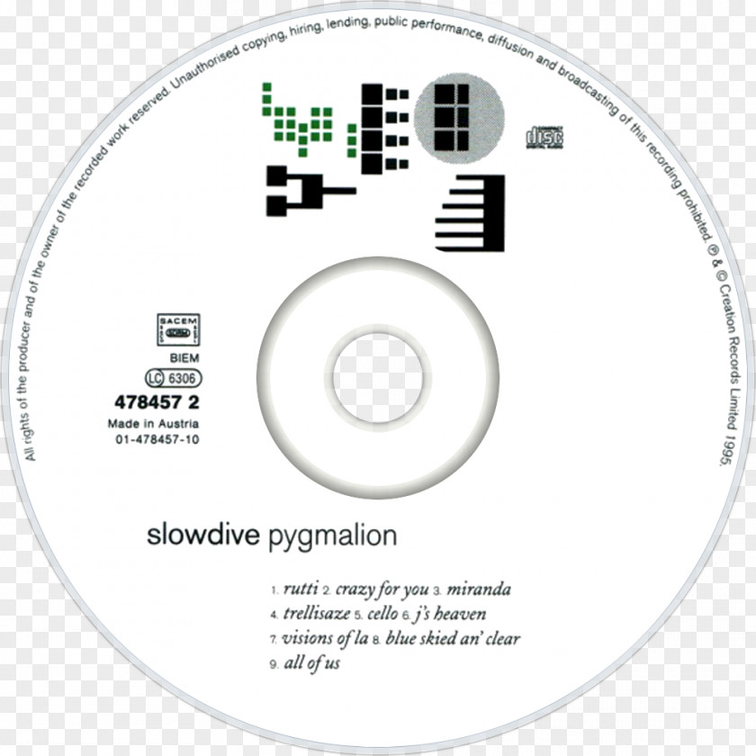 Pygmalion Compact Disc Slowdive Souvlaki Just For A Day PNG