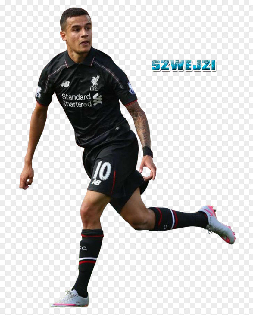 Philippe Coutinho Liverpool F.C. Football Player Jersey PNG