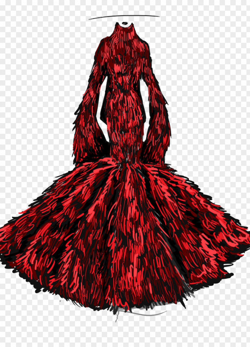 Red Dress Design Picture Material Skirt Designer Sweater PNG