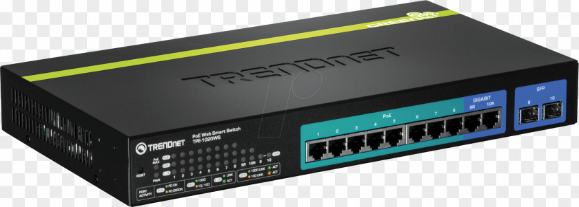 Switch Gigabit Ethernet Power Over Network Computer Port PNG