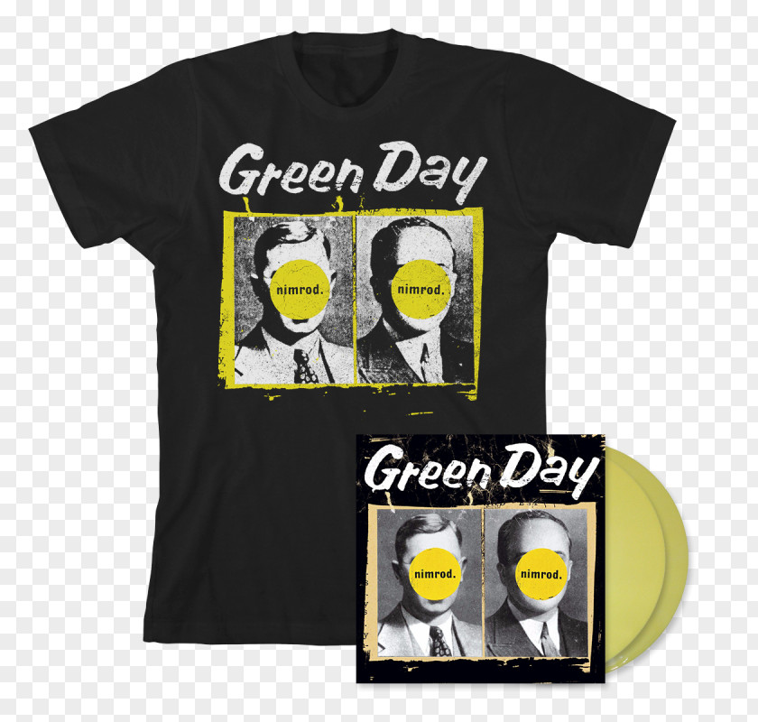 T-shirt Nimrod Green Day Dookie LP Record PNG