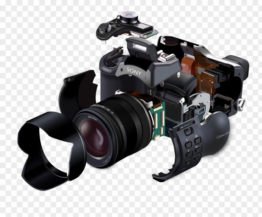 Exploded View Camera Single-lens Reflex Photography Service Canon PNG