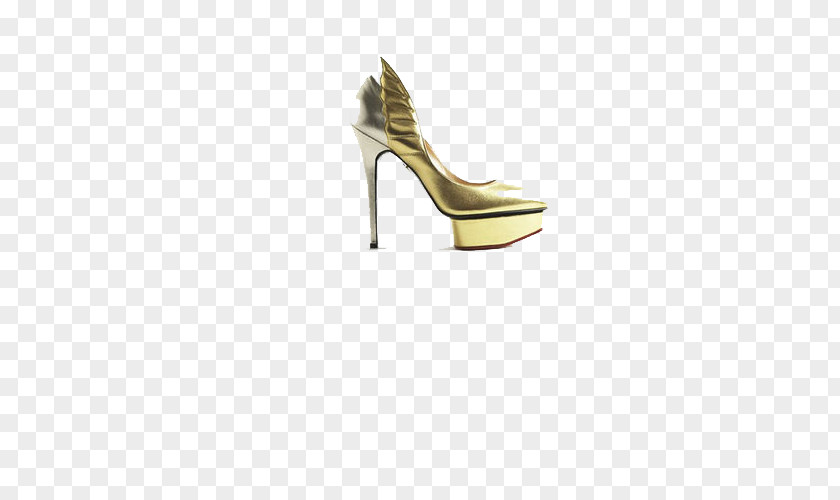 Golden Shoes Court Shoe Sandal High-heeled Footwear PNG