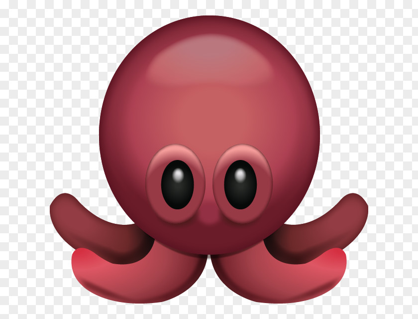 Octapus Octopus Emoji Squid Sticker PNG
