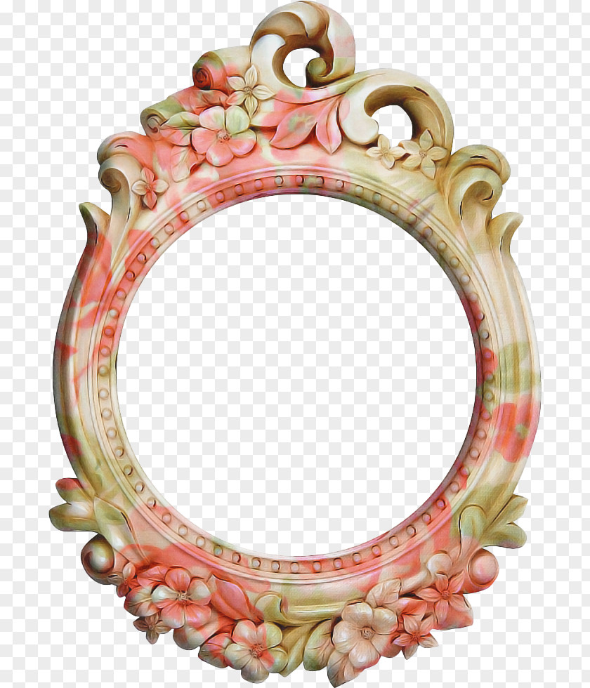 Oval Interior Design Background Pink Frame PNG