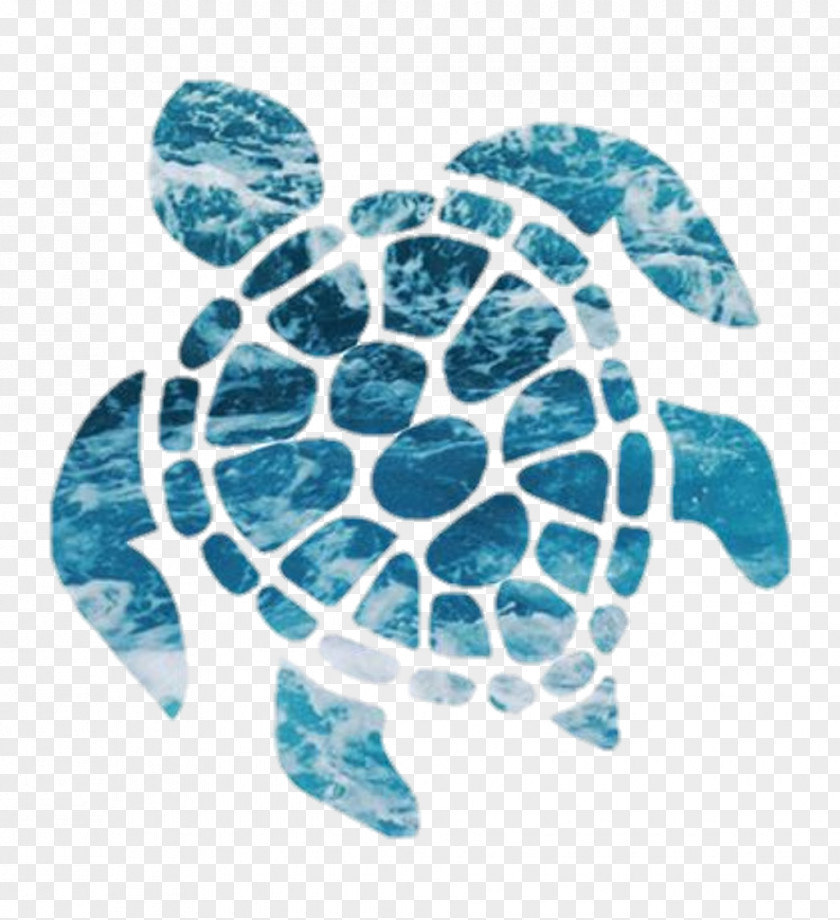 Pastel Surf Sea Turtle Sticker Decal The Happy PNG