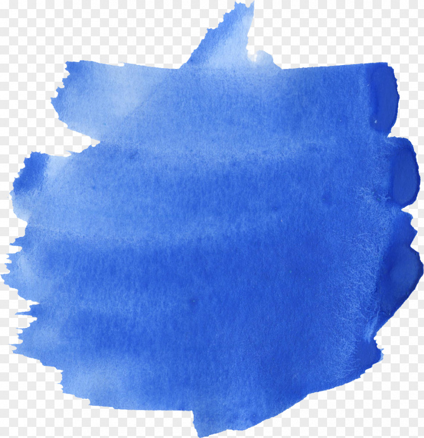 Blue Watercolor Azure Painting PNG