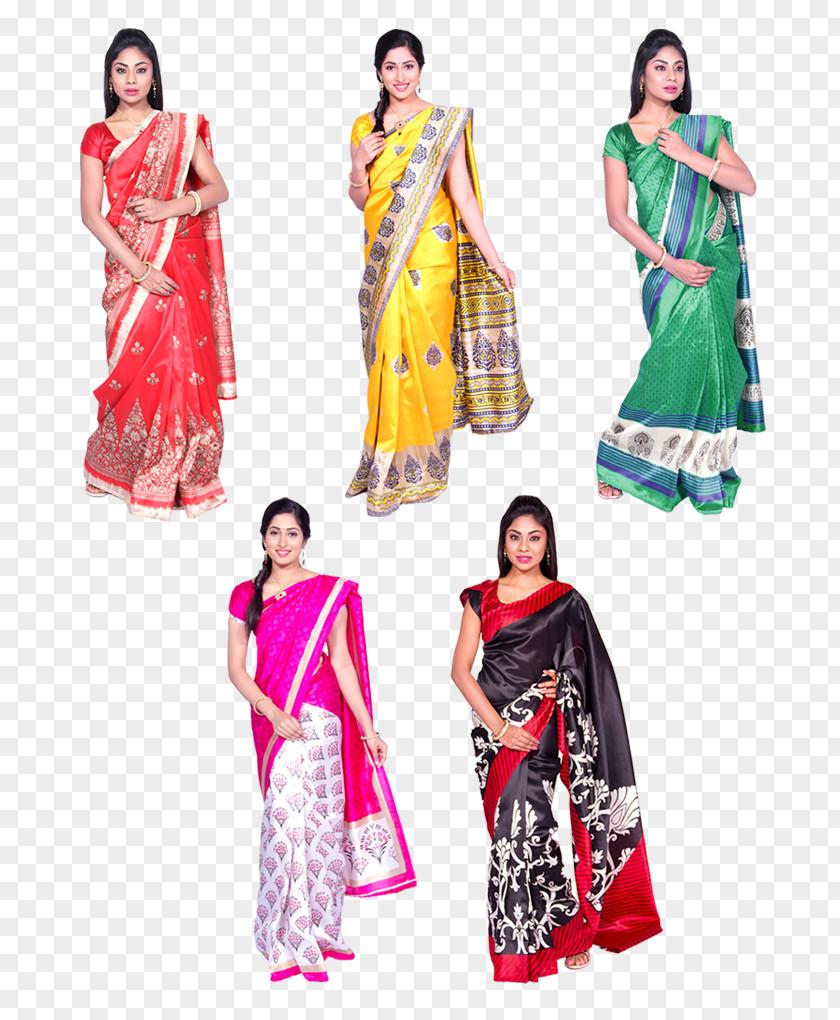 Dress Bhagalpuri Silk Sari Art PNG