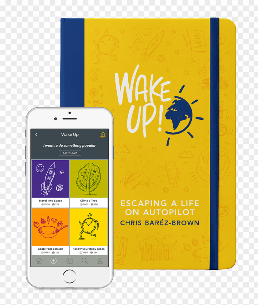 Smartphone WAKE UP!: Escaping Life On Autopilot Feature Phone Author Book PNG