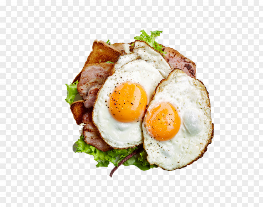 Two Fried Eggs And Bacon HD Photography Egg Omelette Tocino PNG