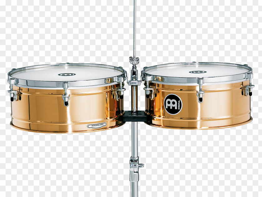 Bronze Tripod Timbales Meinl Percussion Latin Drums PNG