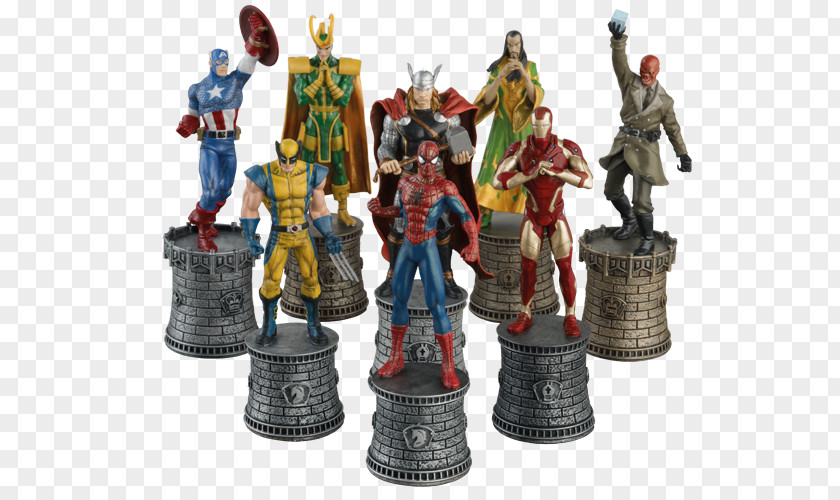 Hand-painted Villain Chess Superman The Classic Marvel Figurine Collection Comics PNG