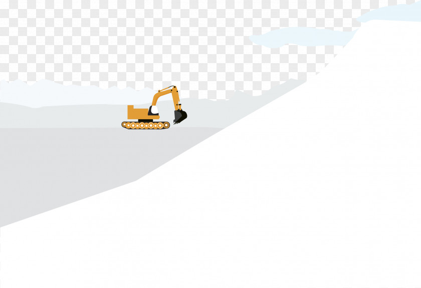 Shovel Snow In Front Of The Slopes Flightless Bird Logo Brand PNG